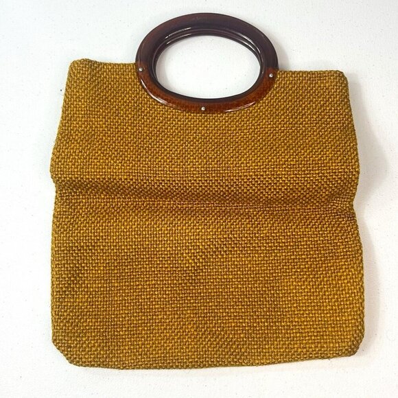 JR Miami USA 60s Wool Tan MCM Handbag Vintage Bohemian Trendy Stylish - Picture 1 of 6